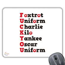 Coralgraph Funny Rude Joke Full Form Of F*CK Foxtrot Novelty Gift Printed PC Laptop Computer Mouse Mat Pad CP586 - Colorful - View 2