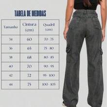 Calça Cargo Grafite  Feminina Cintura Alta  Simples    Casual  elegante  Festa    Bolso  Botão  Zíper    Escola  Diário