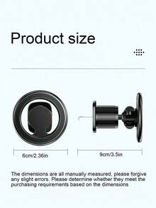 1pc Rotatable Car Dashboard Air Vent Mount Phone Holder, Fits Most Smartphones - A - View 9