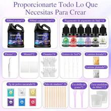 41PCS Kit de Resina Epoxi Transparente, 1KG Pegamento AB Relacin 1: 1 con Herramientas Inclidas, Sin Amarillear, Sin Burbujas, Resina Fundicin para Manualidades, Fabricacin Joyas, Moldes Epoxica - inicial - Ver 1