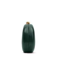 2025 Women's New Shoulder Diagonal Chain Acrylic Shell Shaped Clutch Bag, Fashion Wedding Party Evening Handbag - Dark Green - View 5