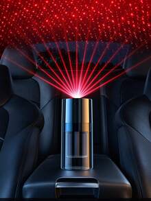 USB Automatic Car Diffuser Set (5 Essential Oils Options), Equipped With Starlight Projection Lamp, Smart Car Aromatherapy Diffuser - 5 Working Modes, 5 Adjustable Concentrations, Auto Start/Stop With Vehicle, Built-In Battery, Rechargeable Car Fragrance Diffuser, Air Freshener, Suitable For Bedroom, Bathroom, Living Room, Office Deodorization - Rechargeable Battery, Compatible With Essential Oils/Air Fresheners - Black Top - View 3