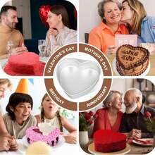 Set di teglie per torte a più strati in alluminio con strato antiaderente rimovibile - adatto per forni e lavastoviglie, riscaldamento uniforme, adatto per la panificazione professionale e domestica - torte a più strati, cupcake, compleanni/matrimoni/San Valentino