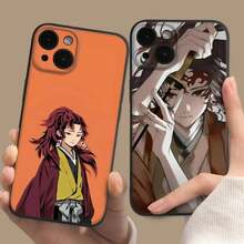 Funda de teléfono con diseño de Tsugikuni Yoriichi compatible con Apple 16, 15, 14, 13, 12, 11, Pro, Max, Mini con efecto de ola de aceite en la parte posterior, funda compatible con Samsung Galaxy S17, S17 Pro, S17 Pro Max - Z3 - Ver 5