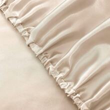 Silky Soft Pink Twin XL Satin Bed Sheets Set, 1 Deep Pocket Fitted Sheet + 1 Flat Sheet + 1 Pillowcase,  In 2025 - 米色 - 查看 8