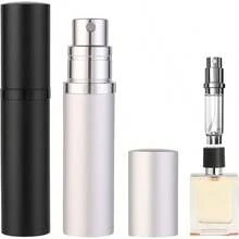 2PCS Perfume Travel Refillable Bottle, Bottom - Filling Fragrances Perfume Atomizer, Empty Cologne Dispenser, Portable Sprayer Pocket Size On Go 5ml Silver, Gold - Đen, Bạc - Xem 1