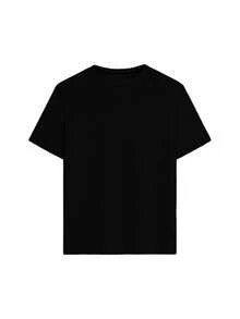 Black Cat Playing Keyboard Under Moon 180g Milk Silk Double Grinding Women's T-Shirt,Comfortable,Suitable,Casual Versatile Tops, Street Wear, Daily Outfits, Free Shipping - 黑色 - 查看 5