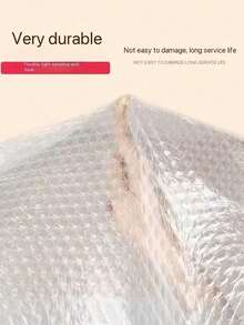 1Pc, Winter Window Insulating And Warm Curtain, Windproof, Soundproof, Sealing Film, Self-Adhesive Bubble Insulation Film, Removable Door Curtain - White With White Edges - View 3