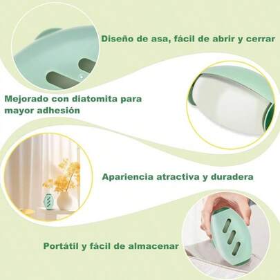 Rodillo Quitapelusas Reutilizable, Quitapelusas Lavable para Ropa, Rodillo Quitapelusas Porttil de Viaje para Pelos de Mascotas, Quitapelusas Pegajoso para Alfombras, Camas, Sofs Verde