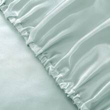 Silky Soft Pink Twin XL Satin Bed Sheets Set, 1 Deep Pocket Fitted Sheet + 1 Flat Sheet + 1 Pillowcase,  In 2025 - 冰藍色 - 查看 9