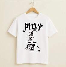 Pitty T-Shirt National Rock Band Brazilian Music Unisex Male Female 100% Cotton Premium Top Streetwear Launch Immediate Shipping Various Colors!! Plus Size - 白色 - 查看 2