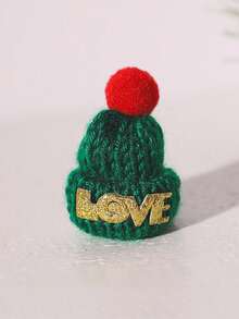 1pc Mini Christmas Hats And Scarves Small Doll Size Santa Hats ,Christmas Knit Doll Hats & Scarves Decor, Small Snowman & Mini Santa Hats For Dolls, Mini Xmas Ornaments Home Decor Christmas Decorations Room Decor Winter