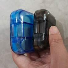 Compact 3 Compartment Pill Organizer Box - Portable, Dust-Proof Lidded Medication Storage Box For Daily And Weekly Use