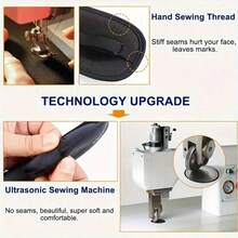 1pc Sleep Mask For Sleeping, Travel, Airline, Black No Nose Wing Eye Mask, 3D Stereo Light Blocking Eye Mask - Black - View 5