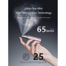 Refillable Perfume Atomizer, Bottom Filling Fragrances Perfume Bottle, Cologne Dispenser, Travel Sized, Portable Sprayer Women Men, ESSENTI, PINK - PINK + ESSENTI - View 3