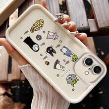 Diseño de pantalla completa con  y No-Face para fundas de , incluyendo modelos 16, 16E, 16 Pro Max, 15, 15 Plus, 15 Pro, 15 Pro Max, 14 Pro Max, 13, 13 Mini, 12 Mini, 11, Plus, Pro, 7 y 8. - Color mezclado 1 - Ver 6