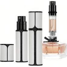 BF00WHB Leather Perfume Bottle 5ml U2013 Bottom - Fill Refillable Dispenser, Leak - Proof Portable Men Women, Travel, Gifting Daily Use WHB - BF00WHB - Xem 1