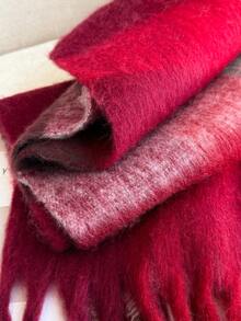 1 chiếc khăn choàng mùa đông cho nữ, khăn choàng giả cashmere kẻ sọc nhiều màu sắc, dày dặn và ấm áp, khăn choàng lông cừu tua rua thời trang, khăn choàng ngoài trời cho nữ, phụ kiện váy áo - Nhiều màu - Xem 3