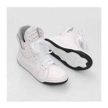 Women's High-Top Bootie Sneakers, Comfortable Hardcore Fitness - 白色 - 查看 3