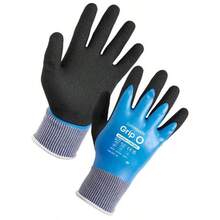 Water Resistant Gloves - Black/Blue - View 4