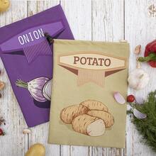 Bộ đồ dùng nhà bếp - Bộ túi đựng khoai tây/hành tây/tỏi/nấm - Tạm biệt căn bếp bừa bộn - Lưu trữ ngăn nắp - Làm chậm quá trình nảy mầm - Di động - Hoàn hảo cho những chuyến dã ngoại - Màu vàng - Xem 2