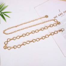 سلسلة معدنية أنيقة للخصر، حزام خصر بوهيمي من سبيكة الزنك ذو نمط هندسي متعدد الاستخدامات، مناسب لزينة الفستان، شائع في جميع المواسم