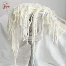 1/2/3/4/5 枝精致的白色花朵，纯白色花卉点缀，质朴别致的家居装饰/婚礼装饰干花