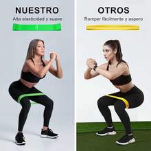 Ligas de Resistencia para Ejercicio, Bandas Elásticas de Resistencia con 5 Niveles de Resistencia, Ligas de Látex Natural para Hombre y Mujer, Ligas Gym para Musculación, Yoga, Fitness - Multicolor - Ver 6