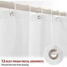 Ombre Dark Purple Shower Curtain Sets For Bathroom Accessories Fabric Polyester Waterproof Modern Shower Curtain Liner With 12 Hooks Purple W72xL84{"Color_name":"Purple","Size_name":"72\"Wx84\"L(Packof1)"} - 多色6 - 查看 4