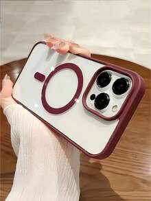 Custodia di ricarica magnetica di lusso compatibile con 17 16 15 14 13 12 11 Pro Plus Max Air XSmax XR X/Xs 7/8 Plus 7/8, custodia slim in acrilico ultra-trasparente