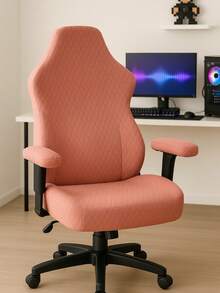 Luxury Quilted Gaming Chair Cover - Rusty Rose - View 4
