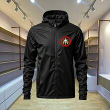 Men's Windbreaker Jacket Motorcycle BOPE Elite Squad Rio De Janeiro Knife In The Skull - màu đen - Xem 1