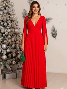 Women Dresses - Red - View 1