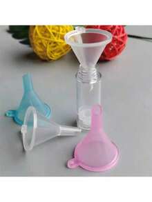 Mini Travel Funnel, Plastic Transfer Tool For Cosmetics, Perfume, Essential Oils, Suitable For Lab Bottles, Essential Oils, Perfumes, Spices, Sand Art, Camping And Powders - Essential Tool For Precise Measurement And Transfer - Multicolor - View 3