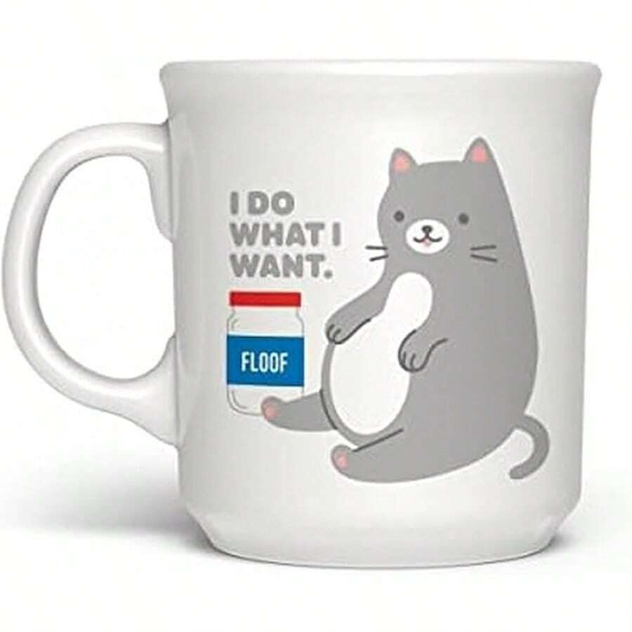 Genuine Fred SAY ANYTHING MUG, DRAGGIN, 16 Ounce Ceramic Mug, White, Dishwasher - I Do What I Want - 查看 1