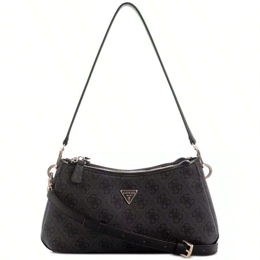 Guess Noelle II Small Three Compartment Crossbody |  | Women Shoulder Bags - 木炭 - 查看 1