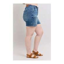 Full Size High Rise Denim Shorts Plus Size