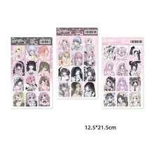 55pcs Anime Girl Cards, 55 Unique Cute Cartoon Anime Girl Cards, 1 Box Anime Collectibles, Perfect Choice For Collectors - Multicolor - View 7
