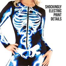 Morph Skeleton Costume Women, Womens Skeleton Costume, Womens Halloween Costumes, Halloween Costumes For Women Adult{"Size_name":"XX-Large","Color_name":"Blue"} - 藍色的 - 查看 4