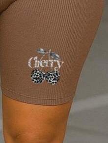 Conjunto casual Conjunto deportivo Ropa cómoda Outfit urbano Look relajado Letras Estampado de Leopardo Casual Ninguno - CAMEL MP - Ver 4