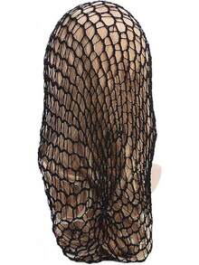 Women Soft Rayon Snood Hat Hair Net Crocheted Hair Net Mix Colorshalloween - 長黑 - 查看 12