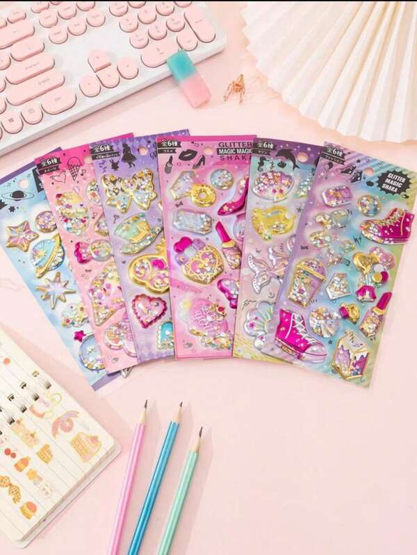 1 Pack Of 60+ Bubble Stickers/6 Sheets Of 300+ Cute Animal 3D Stickers - Pastel Design, Suitable For Phone Cases, Planners, Crafts, Fun Stickers, Decorating Diaries, Raised Embossed Stickers, Cute Stickers, Water Bottle Stickers, Arts & Crafts, School Supplies, Back To School, Cute Reward Stickers, Interesting Stickers, Book Decorations, Adult Stickers, Water Bottle Stickers