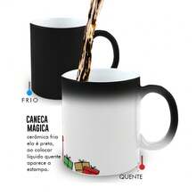 Caneca Mágica Porcelana Presente Natal Amigo Secreto