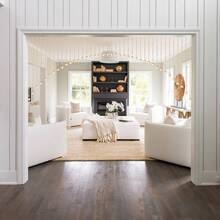 Arched Crystal Beaded Curtain Fringe Hippie Room Divider Hanging Door String Curtain For Doorway Window Hallway Home Decor - Champagne - View 10