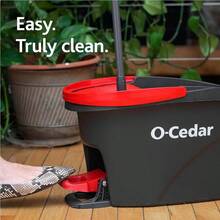 EasyWring Microfiber Spin Mop Bucket Floor Cleaning System+ 2 Refills, RedGray - 旋轉拖把和水桶(含 2 個額外替換裝) - 查看 10