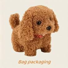 2025 New Robot Dog Behaves Like A Real Dog Adorable Robot Dog Can Move Its Body, Twitch Its Ears, And Shake Its Ears Handcrafted Interactive And Fun The Perfect Christmas And Holiday Gift - 棕色 - 查看 6