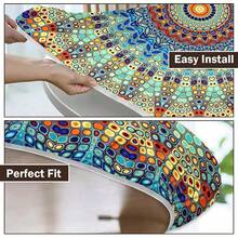 Water-Resistant Round Tablecloth With Elastic Edge For 40-44" Tables - Daily-mandala - View 10
