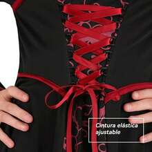 Disfraz GóTico Halloween NiñA (M) - Vampiresa Real, Adecuado Para Disfraces Y Cosplay - Chica - Ver 3