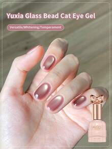annies 10毫升日落余晖玻璃珠猫眼指甲油凝胶，2025新款闪亮猫眼美甲沙龙专用指甲油 - 彩色 - 查看 1