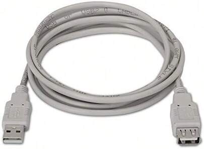 Aisens Cable Extensión USB 2.0 Tipo A Macho/Hembra 1m